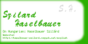 szilard haselbauer business card